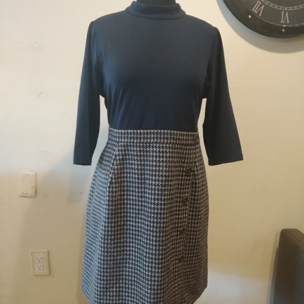 ModCloth Navy Blue Vintage Work Dress